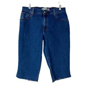 Levi’s Women’s 550 Cut Off Jeans Cropped Pedal Pushers Capri Mid Rise Size 12L